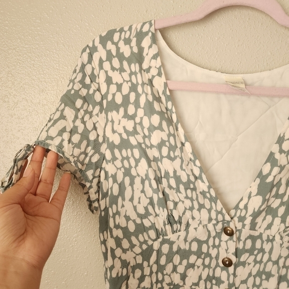 L*space Stone Steps Valentina Spot Button Front Mini Dress Beachy Boho Coquette - Picture 6 of 9